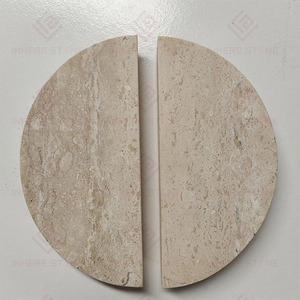 Özelleştirilmiş dekor tasarım İtalya bej traverten dolap kulpu çeker mutfak Dresser banyo yatak odası dolap çekmece kolları - Product Image 2