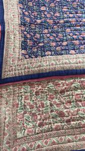 Indian Handloom Mejor diseño premium Mejor Venta caliente HighQualityCotton Juego de colcha acolchada Ligero BordadoPrinted Bedcover - Product Image 3