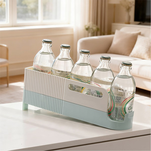 Organizador de nevera plegable y extensible, estante de almacenamiento de bebidas para refrescos, cerveza, estante para bebidas, cajón, gabinete - Product Image 4