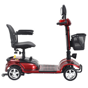 Four-Wheeled Electric Folding <b>Scooter</b> 24V 20AH <b>Battery</b> 15Mph Speed 20KM Range Aluminum Alloy <b>For</b> Elderly And Disabled <b>Mobility</b> - Product Image 3