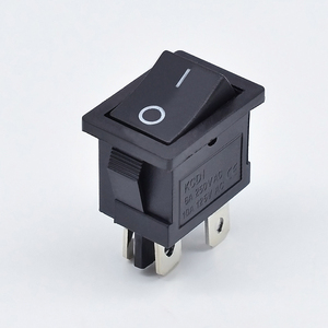 Interrupteur à bascule noir 4 broches 2 positions marche/arrêt 6A 250V/10A 125V, mini interrupteur pour bateau 21*15 - Product Image 2