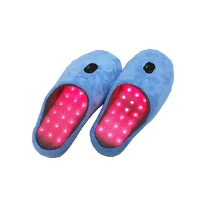 2023 New Arrival Rechargeable Red And Infrared Red Light Therapy Slippers For Foot Treatment Wearable Shoes Home Use