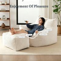 Nouvel Arrivage Canapé Compressé en Boîte Fauteuil Poire en Mousse à Mémoire de Forme pour la Méditation, le Sommeil et le Salon, Logo Personnalisé OEM