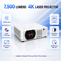 Proyector Láser de Larga Duración de 7500 Lúmenes, 30000 Horas, Modo ECO, para Conferencias Escolares y Exposiciones