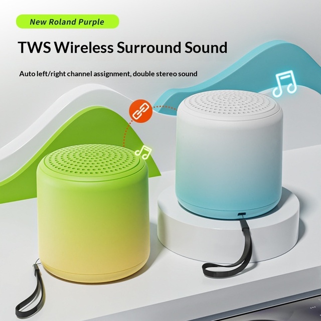 Wireless Speaker Portable Mini Wireless Speaker Gradient-colored Portable Wireless Mini Speaker Desktop Speaker With Heavy Bass