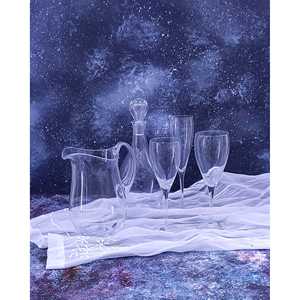 Ensemble de service de boissons en cristal pour 6 personnes avec carafe et bouteille - Product Image 6