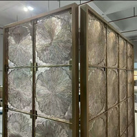 Verre artistique texturé de 10 mm, 15 mm, 20 mm, 30 mm, taille personnalisée, pour la décoration de la maison et du bureau, verre à motifs clairs