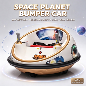 Mobil Dodgem Anak Desain Baru 2026 Dual Drive 6V Baterai Dengan Remote Control Rotasi 360 Derajat Mobil Mainan Anak Dapat Diisi Ulang Mainan Bayi - Product Image 1