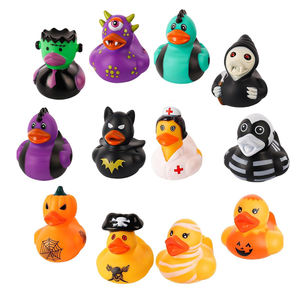 Canards flottants cognitifs en plastique Halloween 2 pouces-Assortiment de jouets de bain pour enfants Spooky Party Favors & Decor - Product Image 1