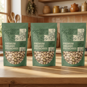 Bolsa Doypack Laminada de Grado Alimenticio BOPP con Sellado Térmico e Impresión Flexográfica, Empaque Ecológico para Pistachos Orgánicos Premium - Product Image 4