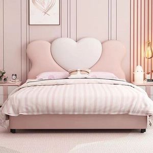 Castello di fiaba principessa bambini letto rosa cuore Design <span class=keywords><strong>per</strong></span> le ragazze camera da letto decorazione della camera delle ragazze con tema sognante - Product Image 3