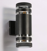 Lampe murale de jardin LED circulaire moderne, design créatif pour couloir, éclairage extérieur en aluminium E26/E27 pour cour