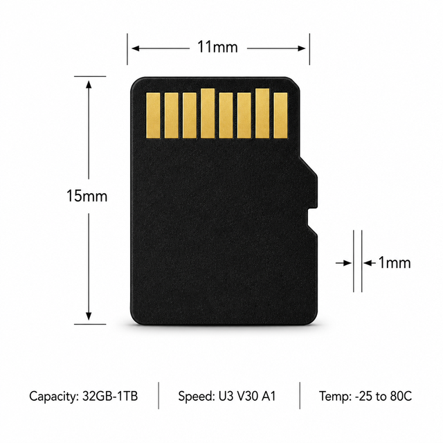 Durable Waterproof 4K Ultra HD High Speed Micro TF Card SD Card for Professional Photography Drone Camera