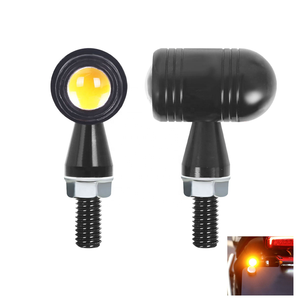 Luz LED Amarilla Mini <span class=keywords><strong>para</strong></span> Matrícula <span class=keywords><strong>de</strong></span> Aluminio Lemombo, 2 Lentes <span class=keywords><strong>para</strong></span> Coche y Motocicleta, 12v, Luz Trasera <span class=keywords><strong>de</strong></span> Señal <span class=keywords><strong>de</strong></span> Giro, Iluminación Brillante - Product Image 1