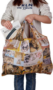 Bolsa de Compras Plegable Reutilizable de Poliéster Ecológica Promocional de Diseño Moderno para Supermercado - Product Image 6