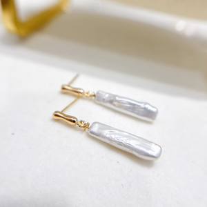 ต่างหูมุกเงินแท้ S925 ดีไซน์เรียบง่ายทันสมัยสำหรับผู้หญิง รุ่น 22631 อุปกรณ์ DIY พร้อมลูกปัดทรงกลมขนาด 9-15 มม. และฐานต่างหูเปล่า - Product Image 3