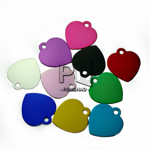 Vente en gros de médailles d'identification pour animaux de compagnie personnalisées en forme de cœur, gravure personnalisée, nom, numéro de téléphone. Accessoires pour étiquettes d'identification pour animaux de compagnie - Product Image 3