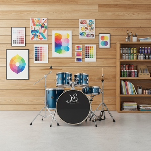 Batería Acústica Profesional para Grabación en Estudio y Conciertos en Vivo, con Parches de Piel de Oveja, para Actuaciones Musicales en Vivo - Product Image 4