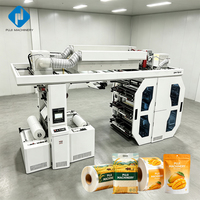 Machine d'impression flexographique pour la fabrication de sacs en plastique, imprimante flexo automatique sans arbre à entraînement servo continu, multicolore