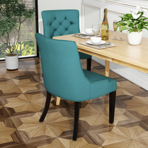 Ensemble de 2 chaises de salle à manger en tissu moderne de haute qualité pour la maison, le bureau et l'hôtel - Product Image 3