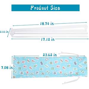 Juego de 4 Piezas de Mahjong Americano Azul, Bolsa, Empujadores, Accesorios de Mesa Plegables Modernos, Almacenamiento Transparente, Hecho en China - Product Image 2