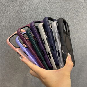 <span class=keywords><strong>Cover</strong></span> per cellulare magnetica trasparente in acrilico opaco sottile per <span class=keywords><strong>iPhone</strong></span> 16e 15 14 13 12 <span class=keywords><strong>11</strong></span> 16 17 <span class=keywords><strong>Cover</strong></span> <span class=keywords><strong>Max</strong></span> custodia <span class=keywords><strong>nera</strong></span> opaca - Product Image 3