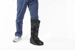 Fabrika fiyat uzun tip hava ROM ayak bileği ayak Brace yürüyüş Boot ile hava yastığı