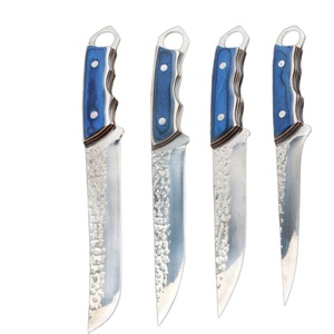 Stainless Steel Boning <b>Knife</b> Hand Forged Kitchen <b>Knives</b> <b>Set</b> Professional Chef <b>Knife</b> with Ring - Product Image 3