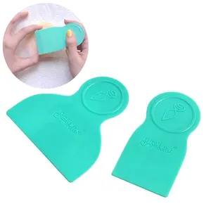 Zoete Sugarbelle Plastic Koekjescake Icing Kam Spatulair Gladdere Schraper, Koekjesijskrabber, Cakekoekjesglazuur Schraper