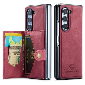 <span class=keywords><strong>Coque</strong></span> arrière détachable en PU pour Samsung Galaxy <span class=keywords><strong>Z</strong></span> Fold 5, pour étui magnétique pour carte de crédit Google Pixel Fold - Product Image 1