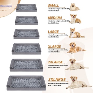 Medium Large XL Eco-Friendly <strong>Dog</strong> <strong>Bed</strong> U-<strong>Shaped</strong> Pet <strong>Sofa</strong> Removable Washable Rose Velvet Kennel Sponge Four Seasons Warm Kennel for - Product Image 4