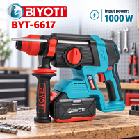 Marteau perforateur rotatif à batterie lithium-ion professionnel de haute qualité BYT-6617, perceuse à percussion électrique sans fil