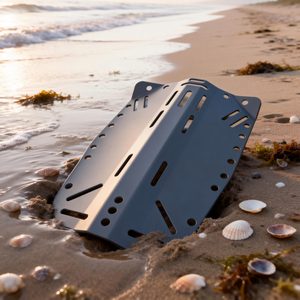 Plaque dorsale technique de plongée sous-marine en alliage d'aluminium anodisé dur sur mesure, de qualité marine, résistante à la corrosion, usinée CNC - Product Image 3