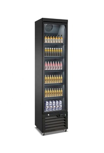 Réfrigérateur mince boisson gazeuse <span class=keywords><strong>vitrine</strong></span> en verre réfrigérateur Commercial à l'intérieur du ventilateur Led refroidissement Frigobar réfrigérateurs pour café - Product Image 5