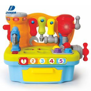 Atelier d'ingénierie éducative précoce pour <span class=keywords><strong>bébé</strong></span> Jouet Banc de travail en plastique Armoire <span class=keywords><strong>à</strong></span> <span class=keywords><strong>outils</strong></span> avec effets sonores et lumières de jouets assortis - Product Image 1