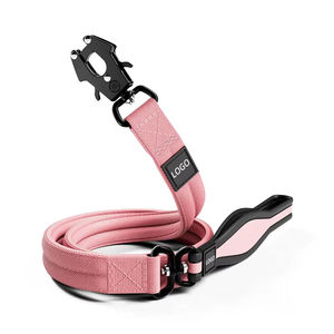 Laisse tactique robuste pour chien avec mousqueton, poignée rembourrée, laisse en nylon pour chien de grande et moyenne taille, pour promenade et dressage, OEM - Product Image 2
