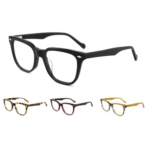 新到工厂促销高品质2024定制设计师男女通用最新型号2024豪华醋酸纤维框眼镜