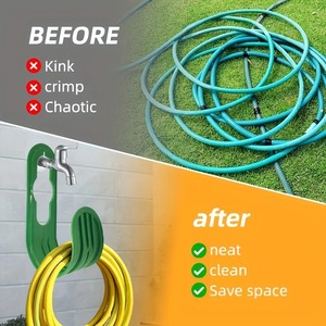 <b>Garden</b> Wall Mount Tap Hose Organizer Water Pipe Reel Rack Agriculture Water Pipe Reel Racks Convenient Water Hose <b>Hooks</b> - Product Image 2