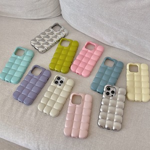 เคสโทรศัพท์สีมาการองลายตาราง3D น่ารักสไตล์เกาหลีสำหรับ <span class=keywords><strong>iPhone</strong></span> 16 15 14 PRO MAX 11เคสกันกระแทก TPU - Product Image 1