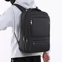 Mochila Oxford para ordenador portátil para hombre, mochila de viaje de negocios de gran capacidad de 15,6 pulgadas, mochila de oficina con múltiples bolsillos resistente al agua para hombre