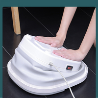 Masseur de pieds électrique pliable Shiatsu avec chauffage infrarouge, grande cuve de bain de pieds, contrôle de la minuterie pour pédicure