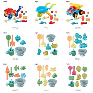 Cubo redondo <span class=keywords><strong>de</strong></span> plástico para playa, juego <span class=keywords><strong>de</strong></span> baño para bebé, juguete <span class=keywords><strong>de</strong></span> arena para niños pequeños con pala, rastrillo, plantilla <span class=keywords><strong>de</strong></span> criaturas marinas para exteriores - Product Image 5