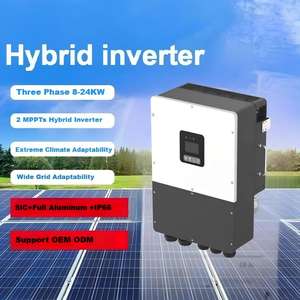 Convertisseur solaire hybride triphasé basse tension Huayu EU pour usage domestique, haute efficacité, 8-24 kW, simple IP66, efficacité de 97,5% - Product Image 2