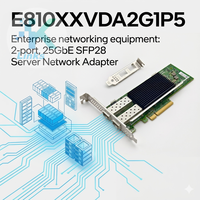 Carte d'interface réseau filaire pour serveur Intel 25GbE 2 ports PCIe 4.0x8 E810-XXVAM2 E810XXVDA2G1P5, adaptateur Ethernet en stock