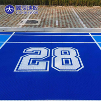 Terrain multi-sports PP Tuiles pour paddle de basket court de tennis
