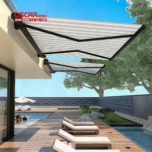 Toldo <span class=keywords><strong>de</strong></span> Aluminio con Revestimiento <span class=keywords><strong>de</strong></span> PVC y Vidrio para Patio, Resistente a la Lluvia y al Viento, para Jardín, Balcón, Terraza, <span class=keywords><strong>Precio</strong></span> <span class=keywords><strong>de</strong></span> Fábrica - Product Image 1