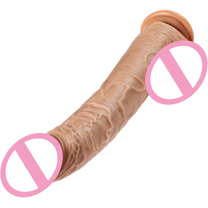 XISE 29.5cmビッグディルドリアルホットプラスチックペニスおもちゃセックス大人用ツールドン男性用快楽吸引2つの振動ドラゴン - Product Image 1