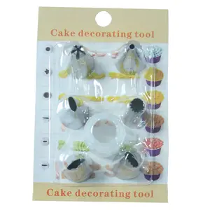 Silicone Pastry Bags 9-piece Set Squeeze Cream To Make Cake Cookies Decorating Mouth Tube Diy Baking Tools Pastry Bag