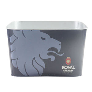 Secchiello per Ghiaccio da Esterno Personalizzabile con Foto, Testo e <span class=keywords><strong>Nome</strong></span>, Grande Secchiello Dorato da 8L - Product Image 1