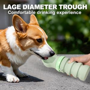 Bouteille d'eau portable <span class=keywords><strong>de</strong></span> haute qualité pour animaux <span class=keywords><strong>de</strong></span> compagnie, <span class=keywords><strong>de</strong></span> qualité alimentaire, pour l'extérieur, gourde pliable en silicone pour <span class=keywords><strong>chien</strong></span>, sûre pour les promenades - Product Image 5